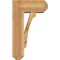 Ekena Millwork Legacy Craftsman Rough Sawn Bracket w/ Offset Brace, Western Red Cedar, 8"W x 18"D x 30"H BKT0806X18X30LEC04RWR - alternate 2